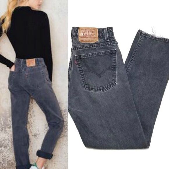 VINTAGE Levi's 505 Relaxed Fit Straight Leg Stone Wash Denim Jeans - Picture 1 of 12